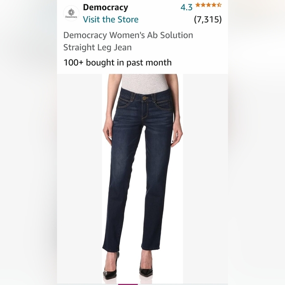 NWOT Democracy Jeans - Picture 1 of 11